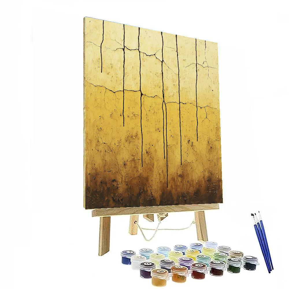 Jackson Pollock Inspired Tectonic Rhythm Of Ochres Painting by numbers kit