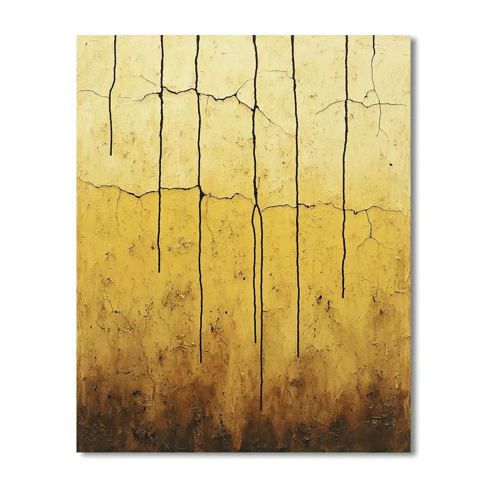 Jackson Pollock Inspired Tectonic Rhythm Of Ochres Painting by numbers kit