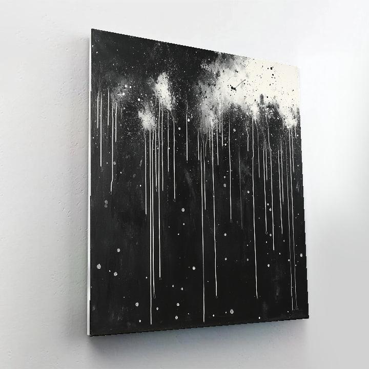 Jackson Pollock Inspired Midnight Static Painting by numbers kit