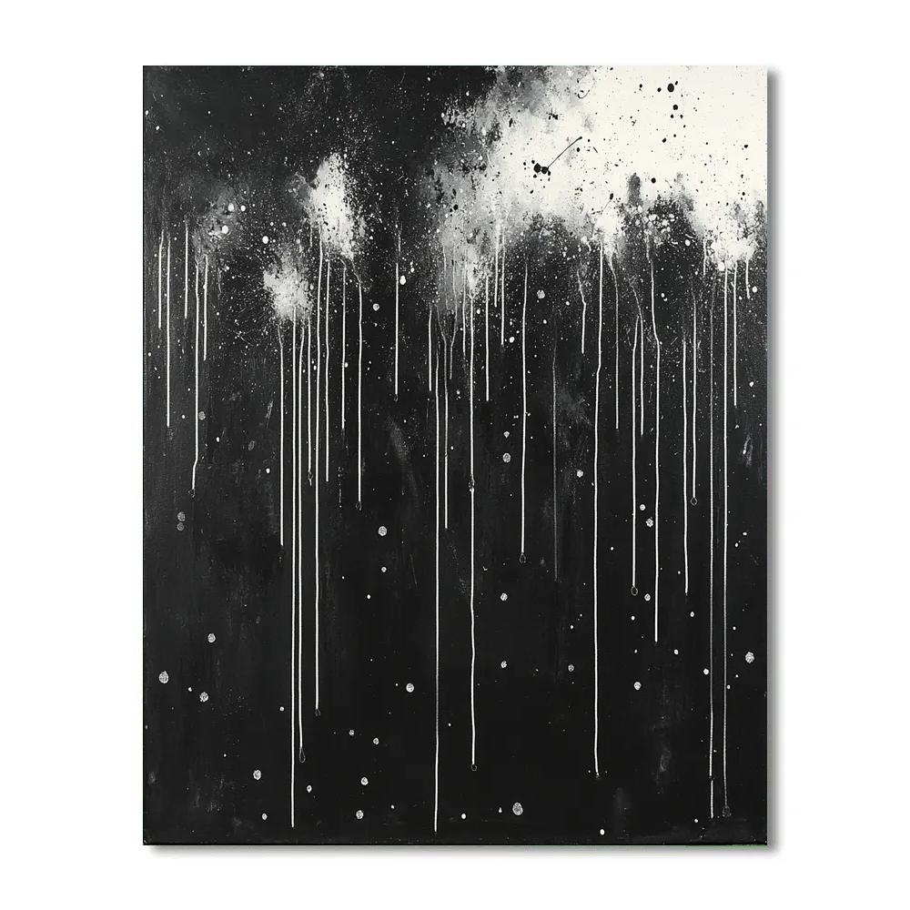 Jackson Pollock Inspired Midnight Static Painting by numbers kit