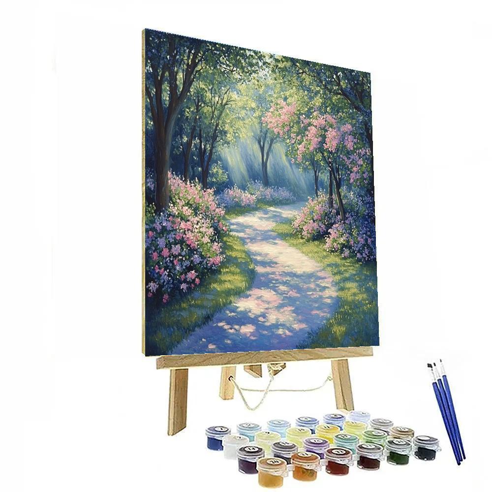 Monet Inspired Serene Spring Garden Painting by numbers kit
