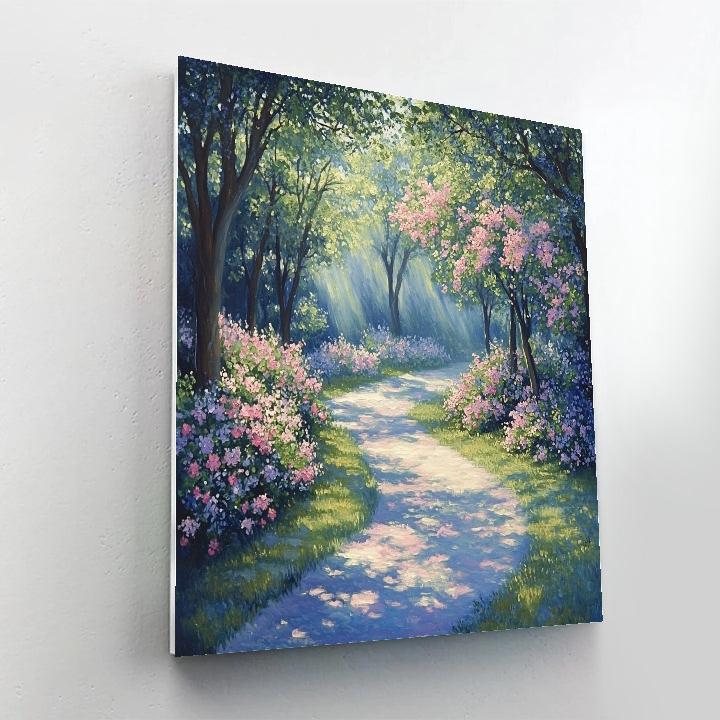 Monet Inspired Serene Spring Garden Painting by numbers kit