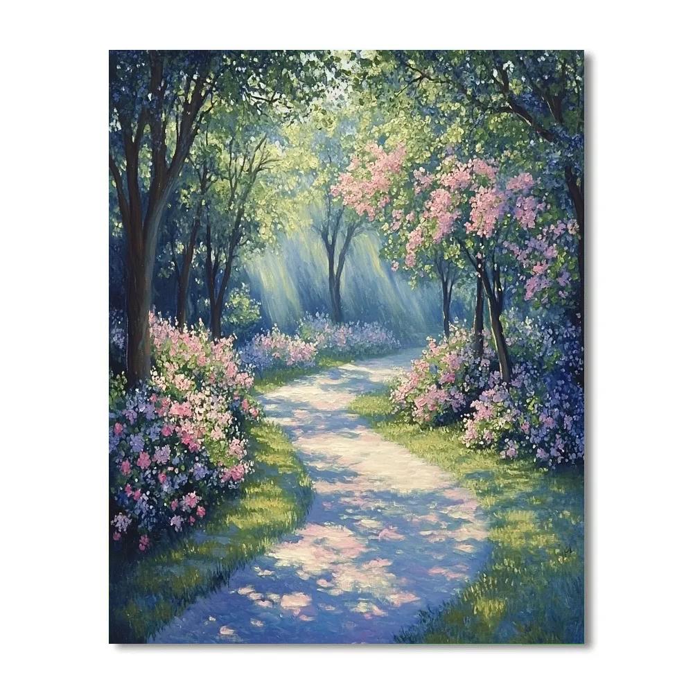 Monet Inspired Serene Spring Garden Painting by numbers kit