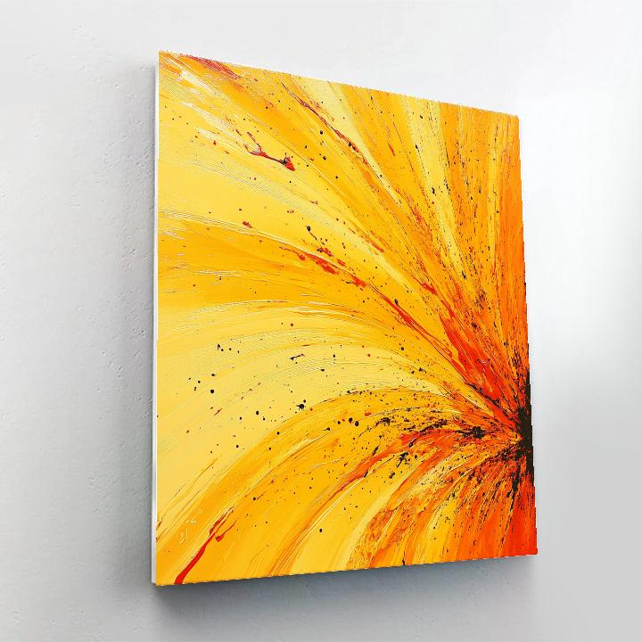 Jackson Pollock Inspired Solar Flare Weave DIY paint by numbers