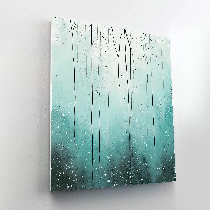 Jackson Pollock Inspired Frozen Aurora Of Lines DIY paint by numbers