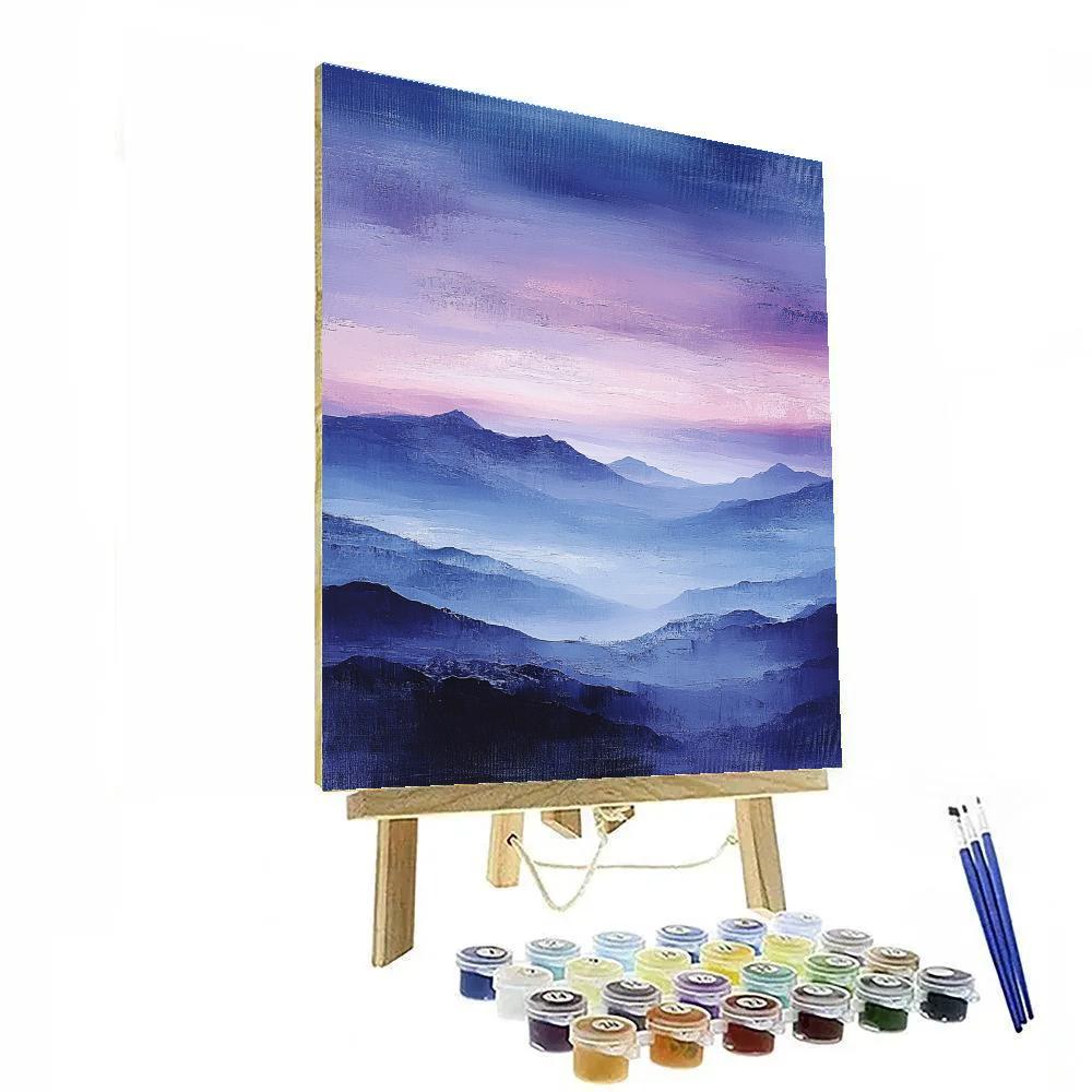 Jean-Paul Riopelle Inspired Ethereal Mountain Skies Numbered painting kits