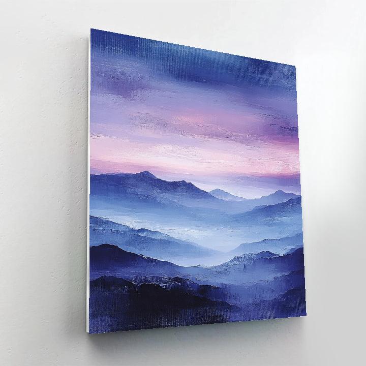 Jean-Paul Riopelle Inspired Ethereal Mountain Skies Numbered painting kits