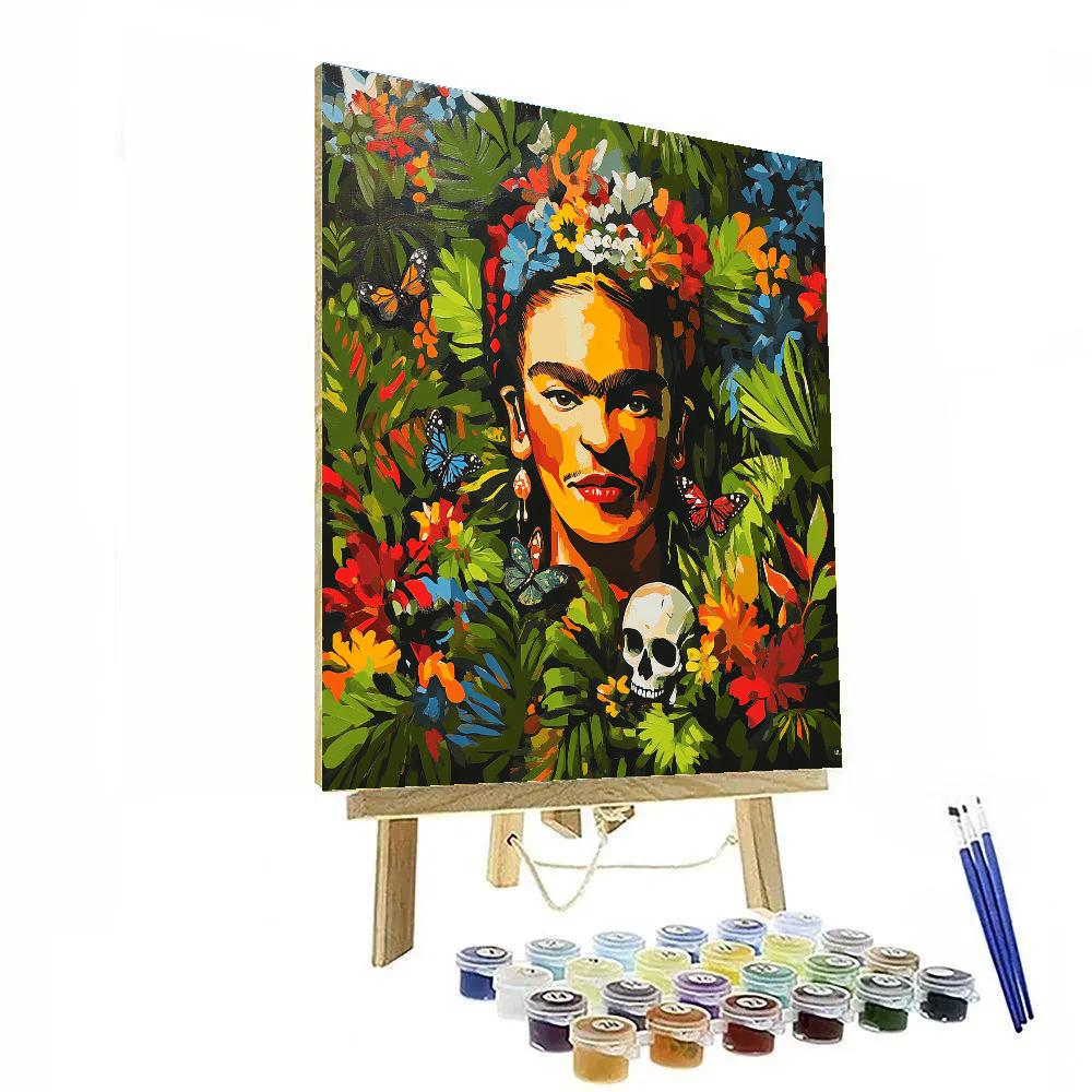 Frida Kahlo Inspired Floral Dreams paint by number