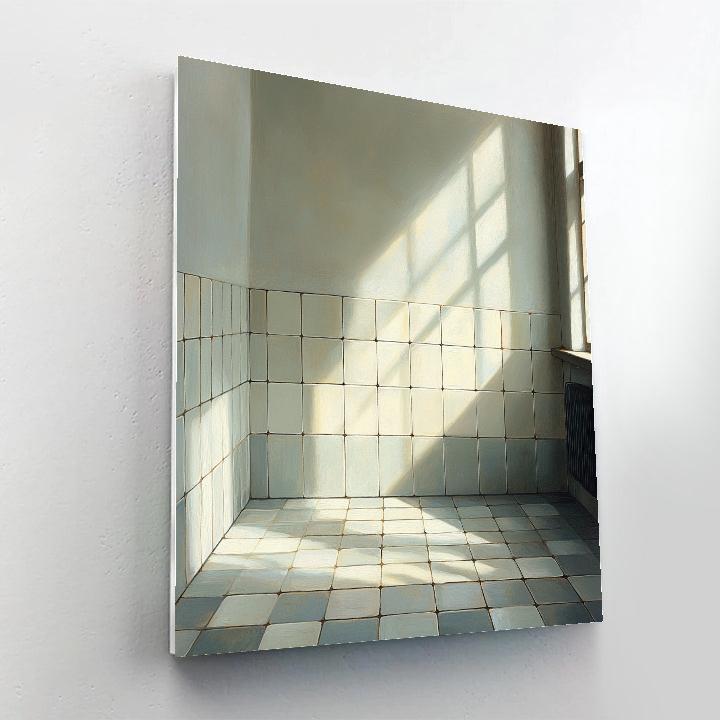 Johannes Vermeer Inspired Tiled Floor And Window Light Study DIY paint by numbers