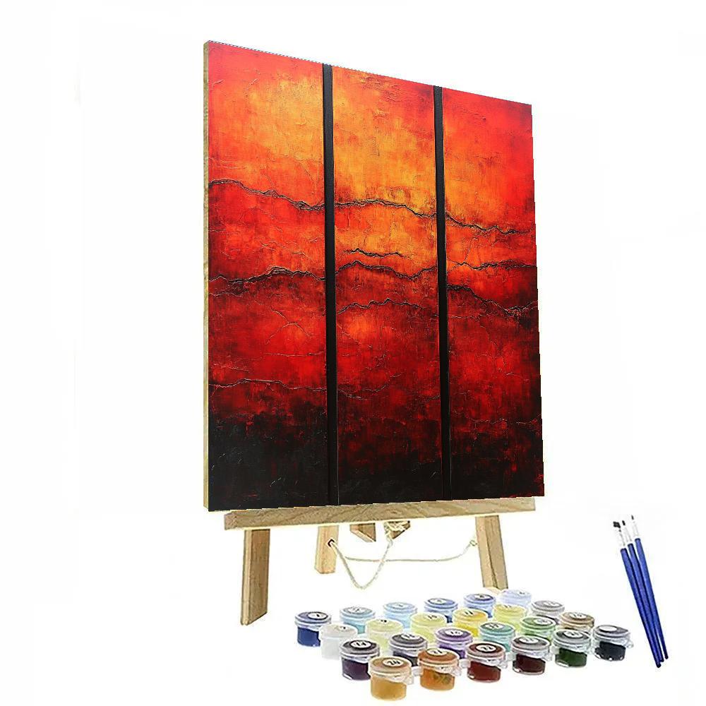 Mark Rothko Inspired Volcanic Reverie paint by number