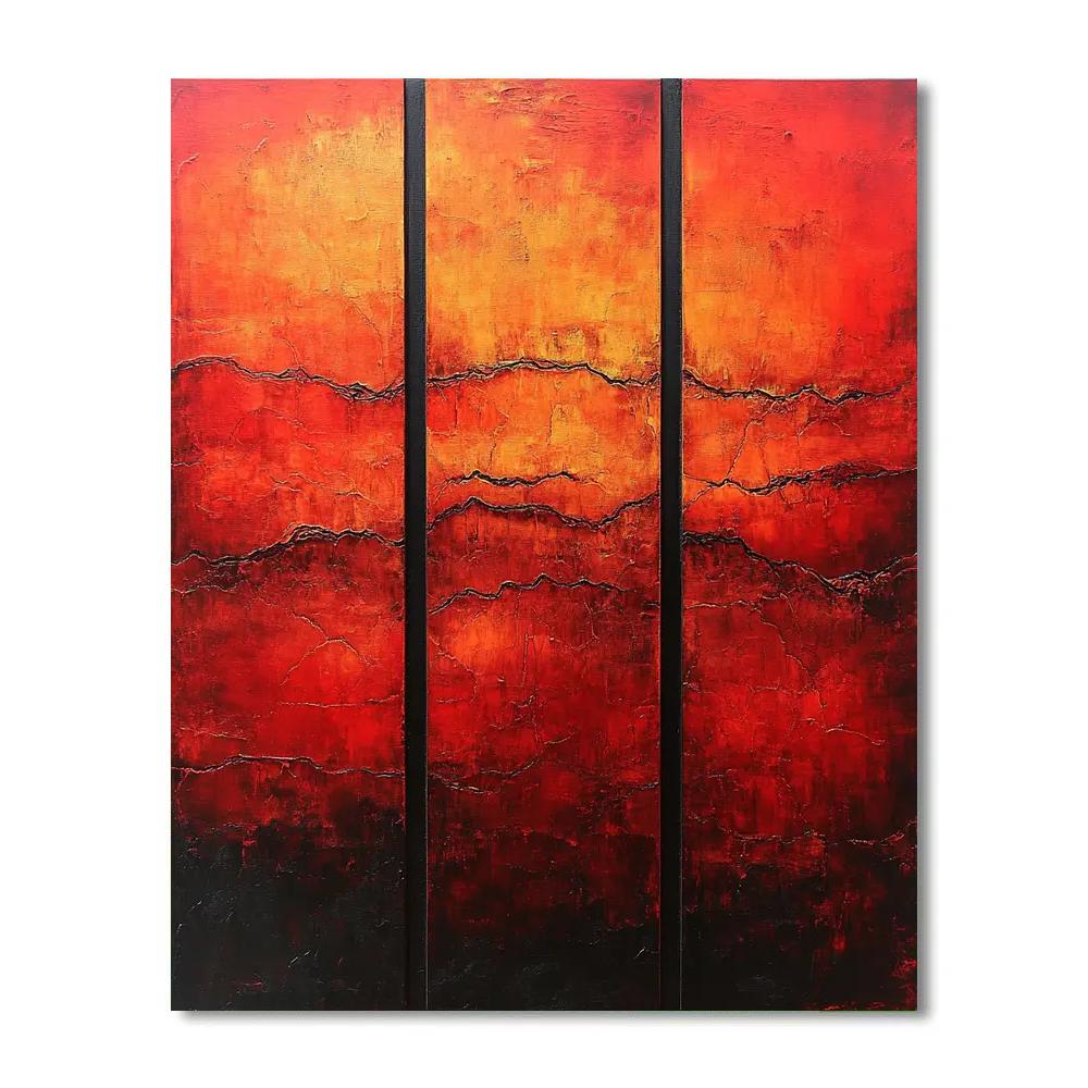Mark Rothko Inspired Volcanic Reverie paint by number