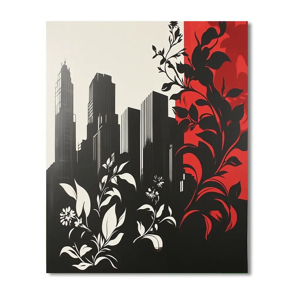 Banksy Inspired Urban Nature Rebellion Numbered painting kits