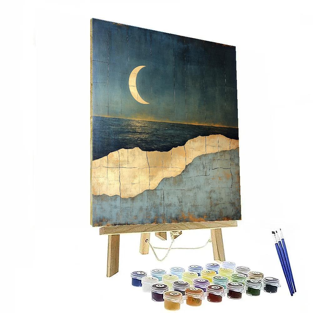 Max Ernst Inspired Lunar Tectonics paint by numbers