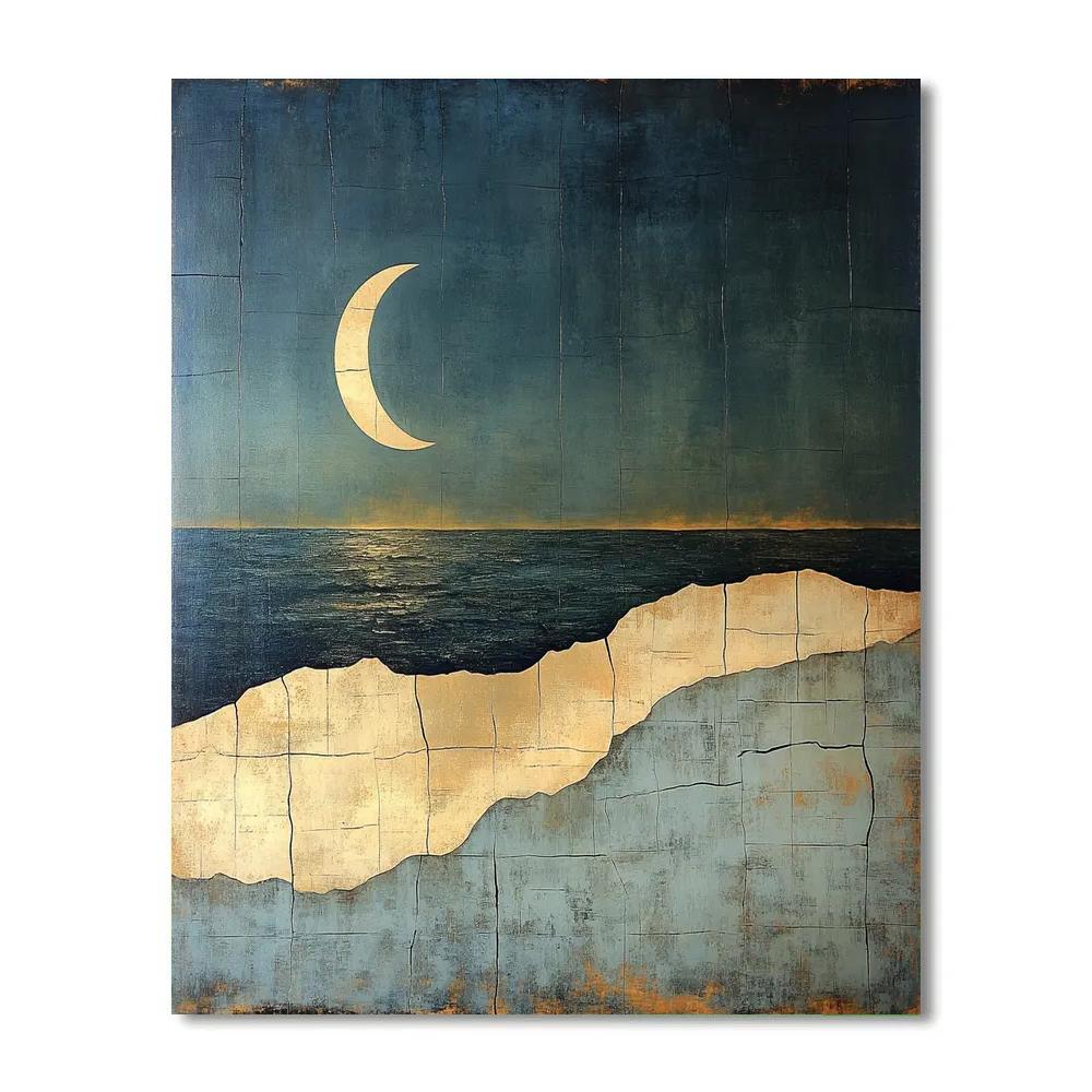 Max Ernst Inspired Lunar Tectonics paint by numbers