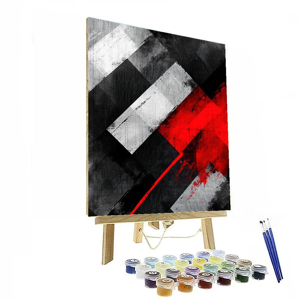 Banksy Inspired Digital Divide Disruption paint by numbers