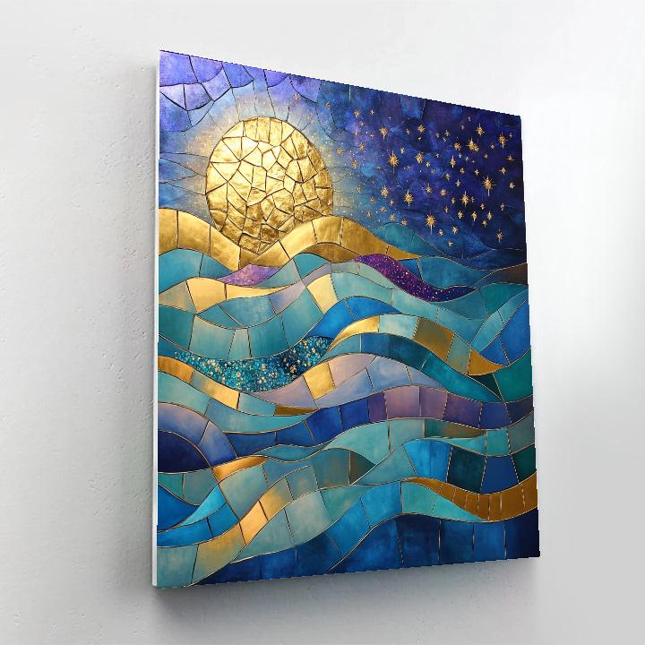 Gustav Klimt Inspired Cosmic Mosaic Of Emotions Paint by numbers kits