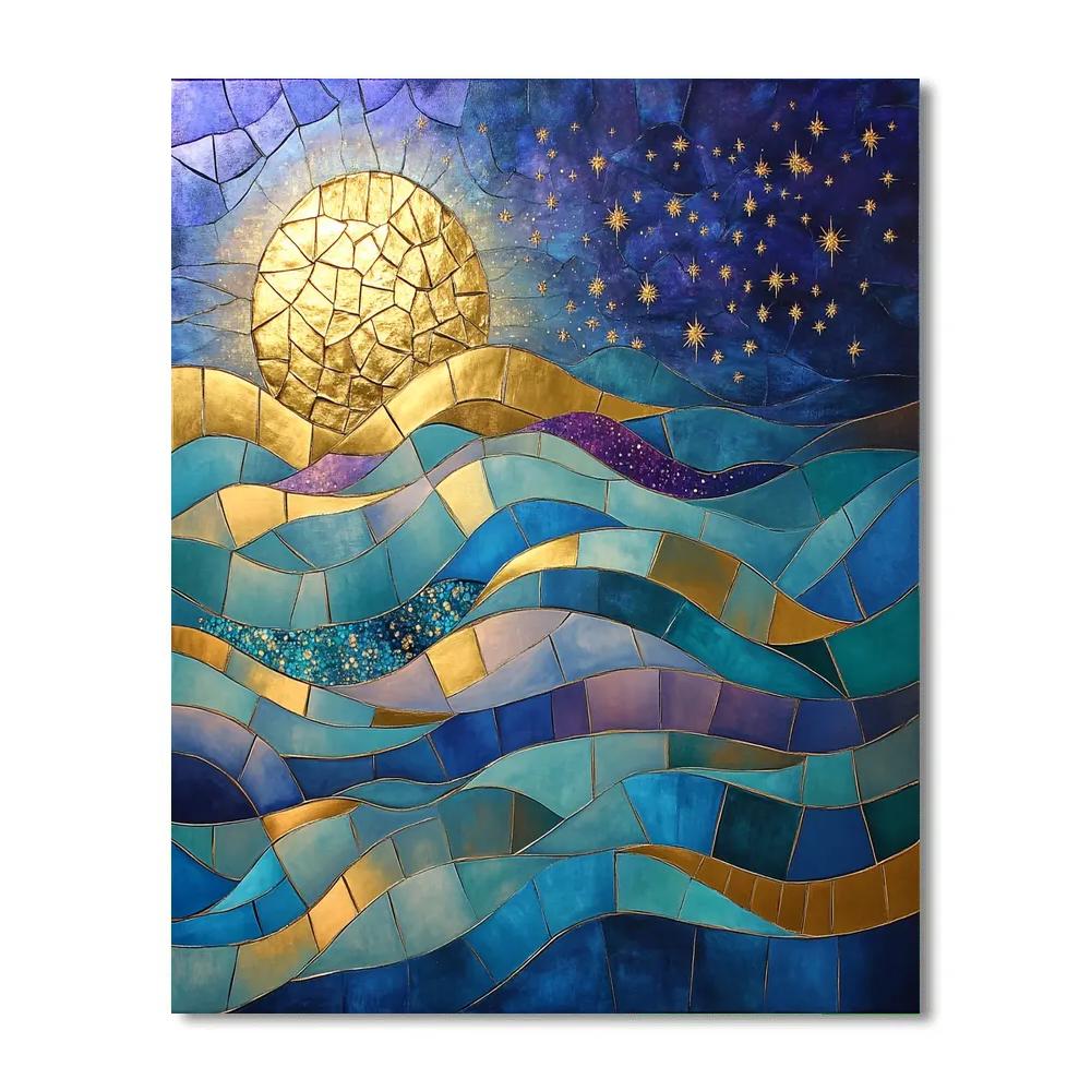 Gustav Klimt Inspired Cosmic Mosaic Of Emotions Paint by numbers kits