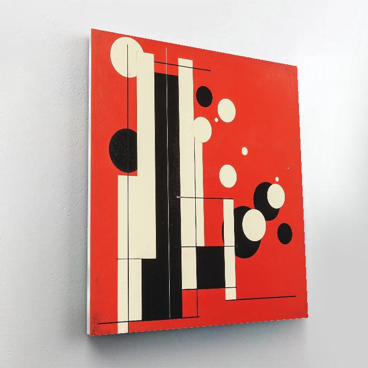 Kazimir Malevich Inspired Cosmic Equilibrium Numbered painting kits