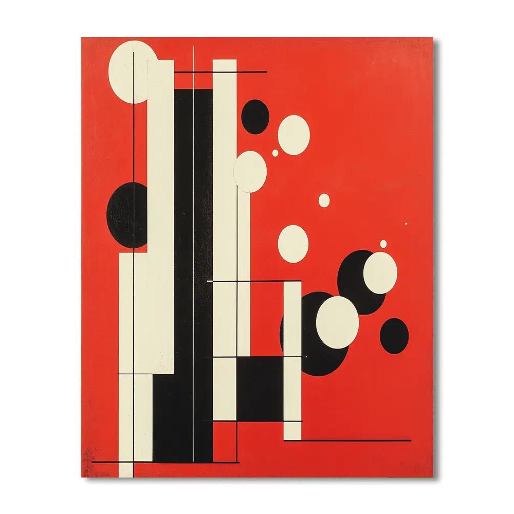 Kazimir Malevich Inspired Cosmic Equilibrium Numbered painting kits