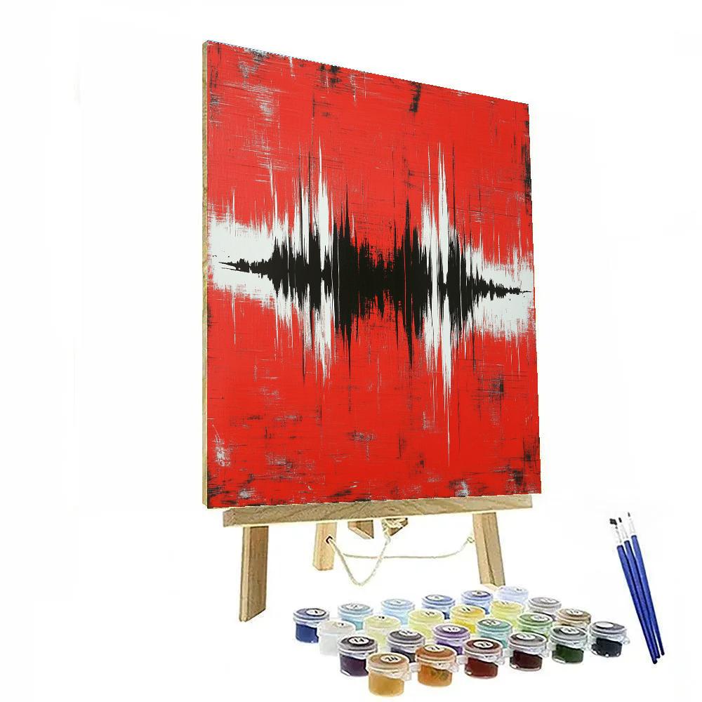 Banksy Inspired Silent Anti-War Symphony Number painting