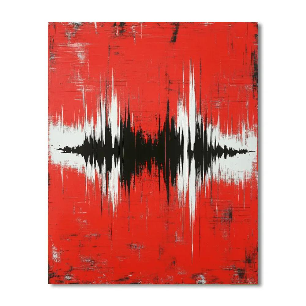 Banksy Inspired Silent Anti-War Symphony Number painting
