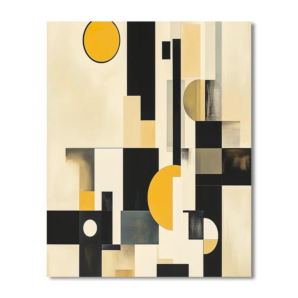 Kazimir Malevich Inspired Urban Geometry Paint by numbers kits