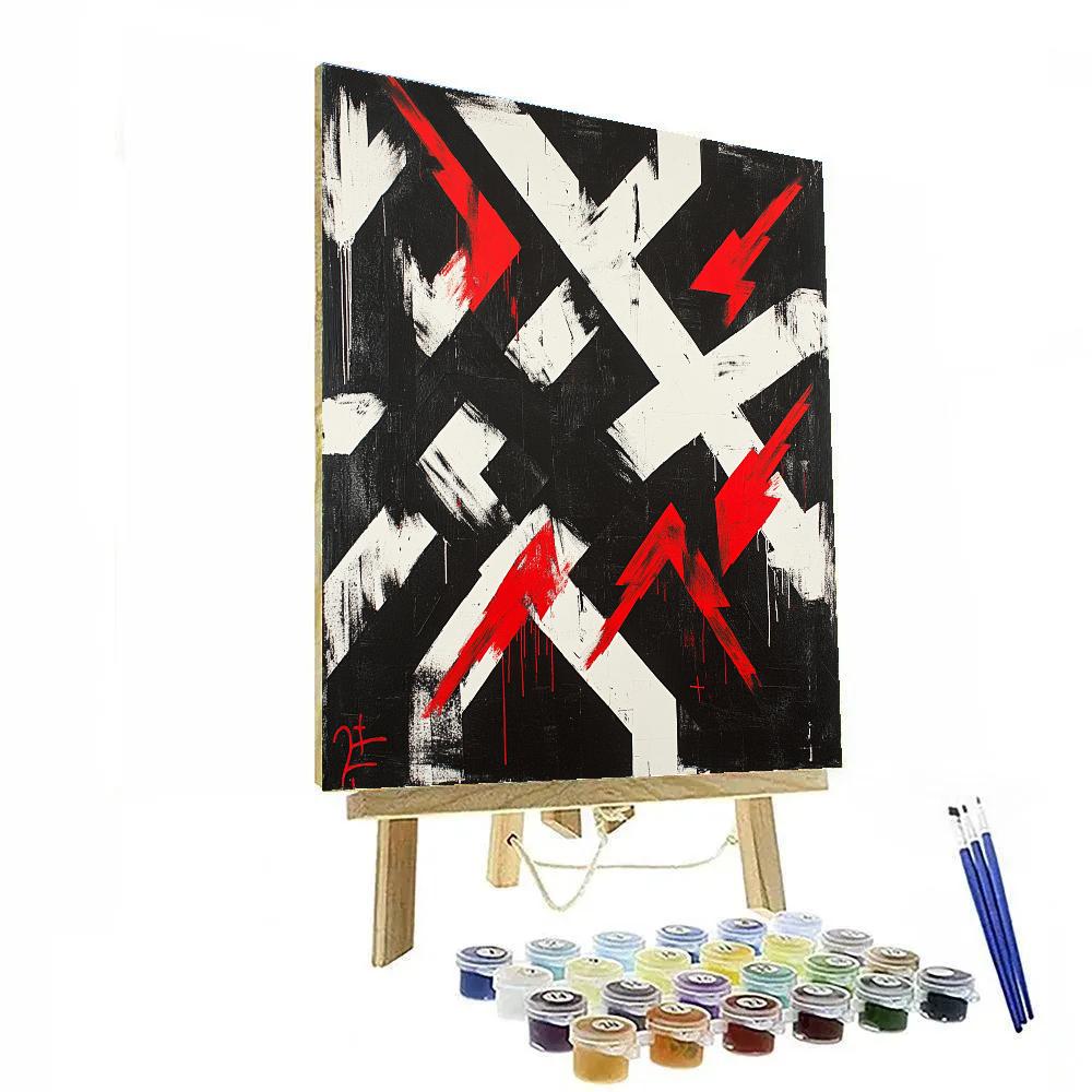 Banksy Inspired Capitalist Maze Of Monotony painting number kit