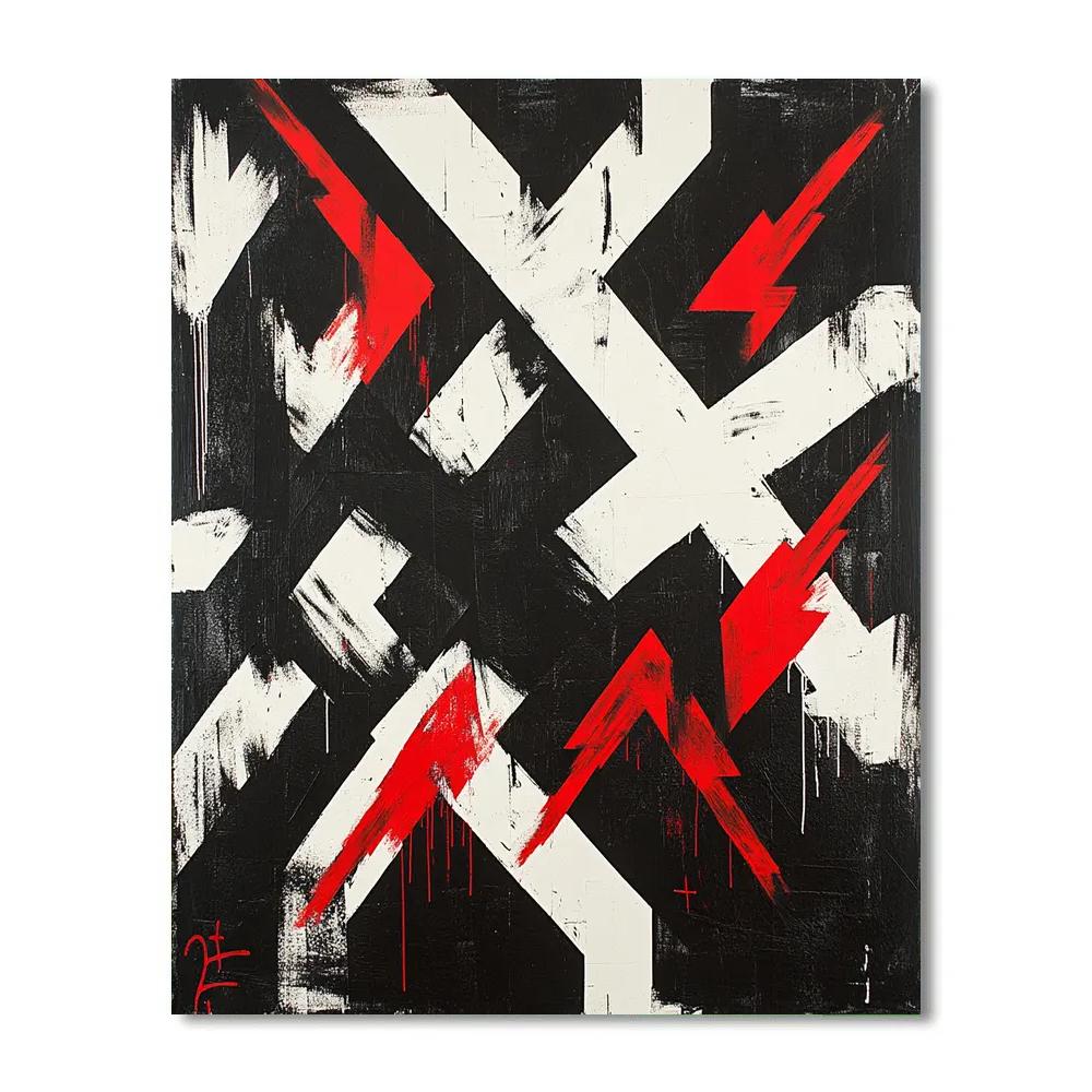 Banksy Inspired Capitalist Maze Of Monotony painting number kit