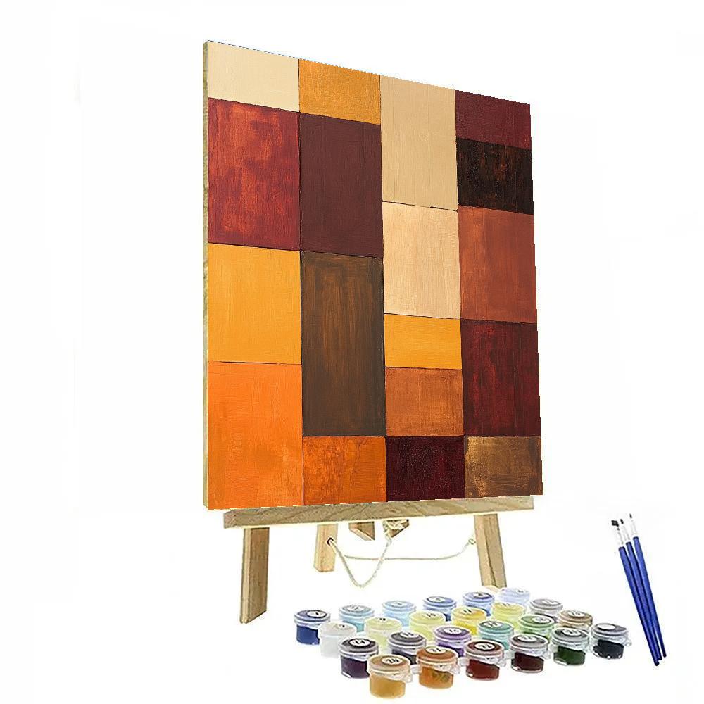 Mark Rothko Inspired Autumn Stillness Paint by numbers art