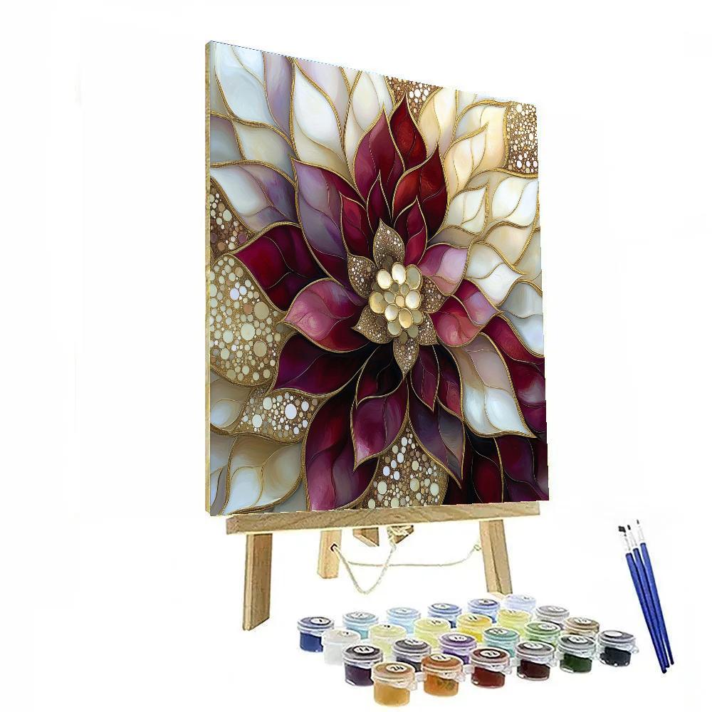Gustav Klimt Inspired Ornamental Night Bloom Paint by numbers kits