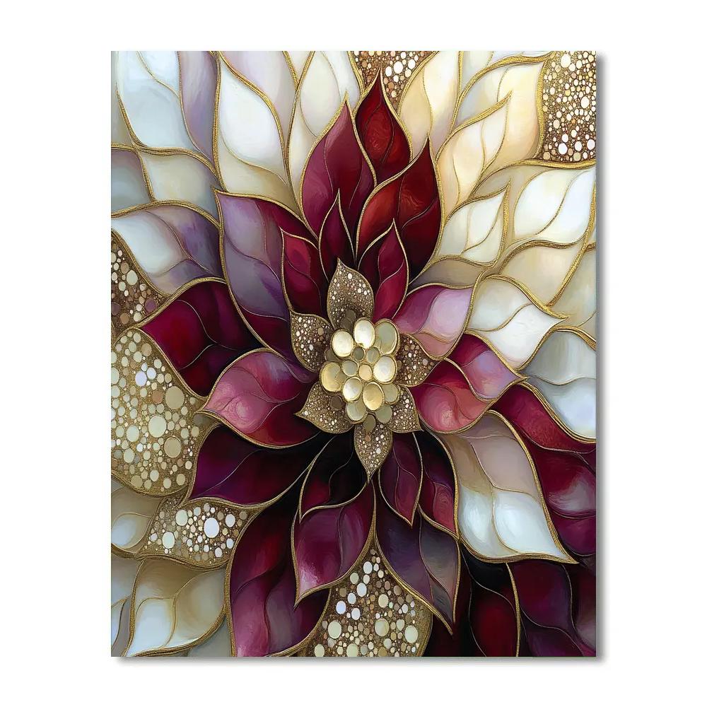 Gustav Klimt Inspired Ornamental Night Bloom Paint by numbers kits