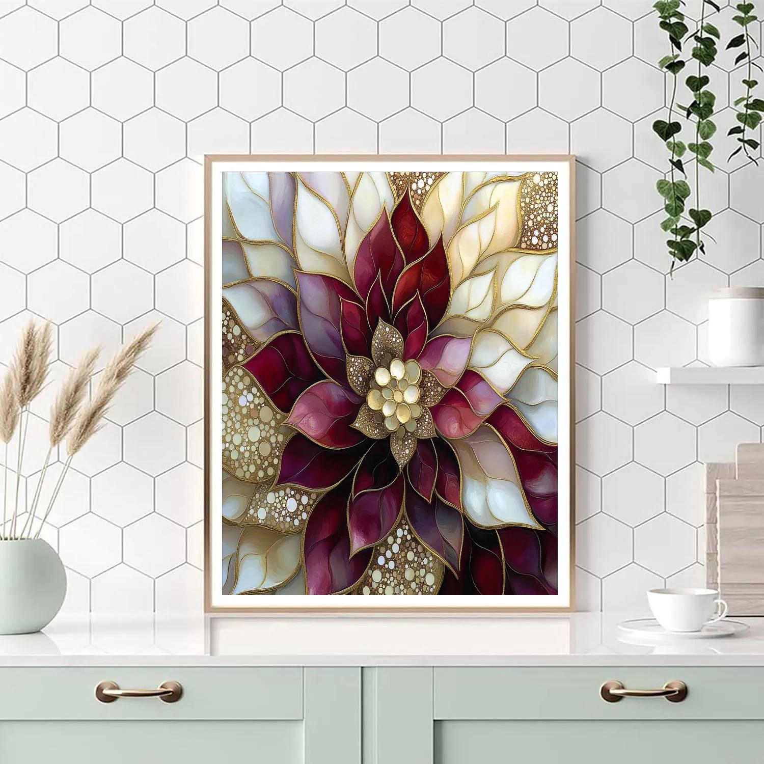 Gustav Klimt Inspired Ornamental Night Bloom Paint by numbers kits