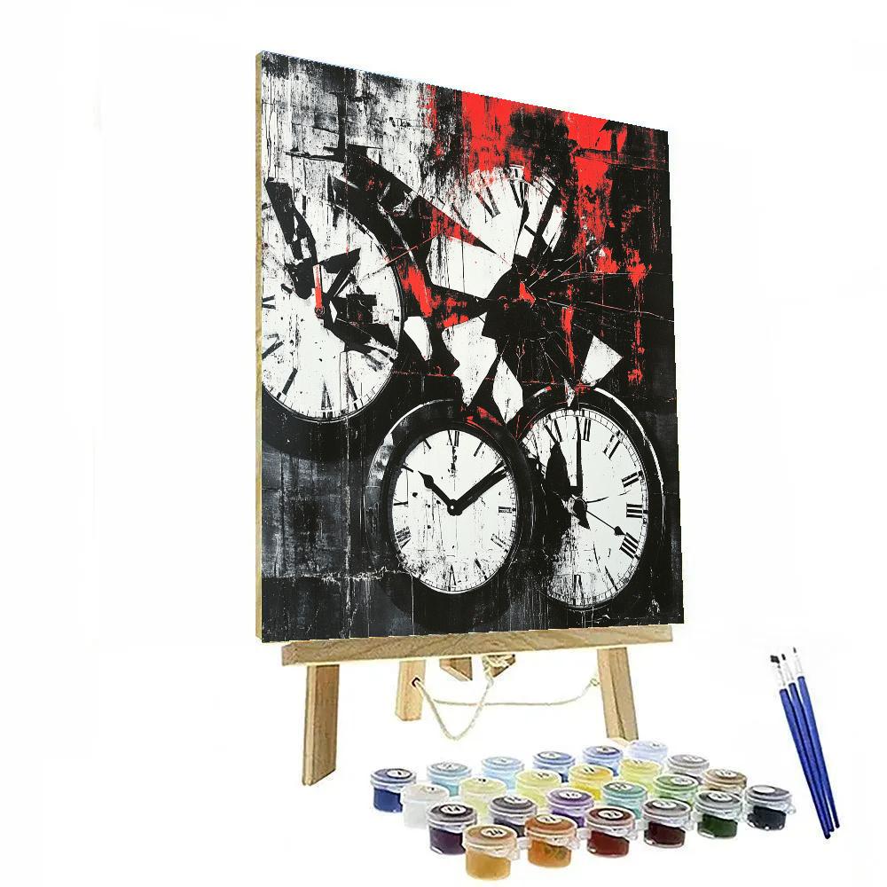 Banksy Inspired Silent Protest Of Time Paint by numbers kits
