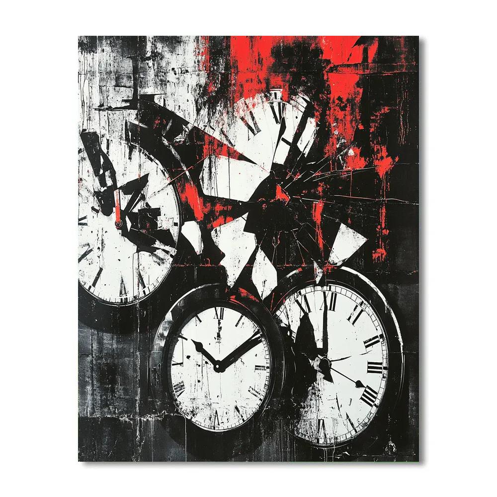 Banksy Inspired Silent Protest Of Time Paint by numbers kits