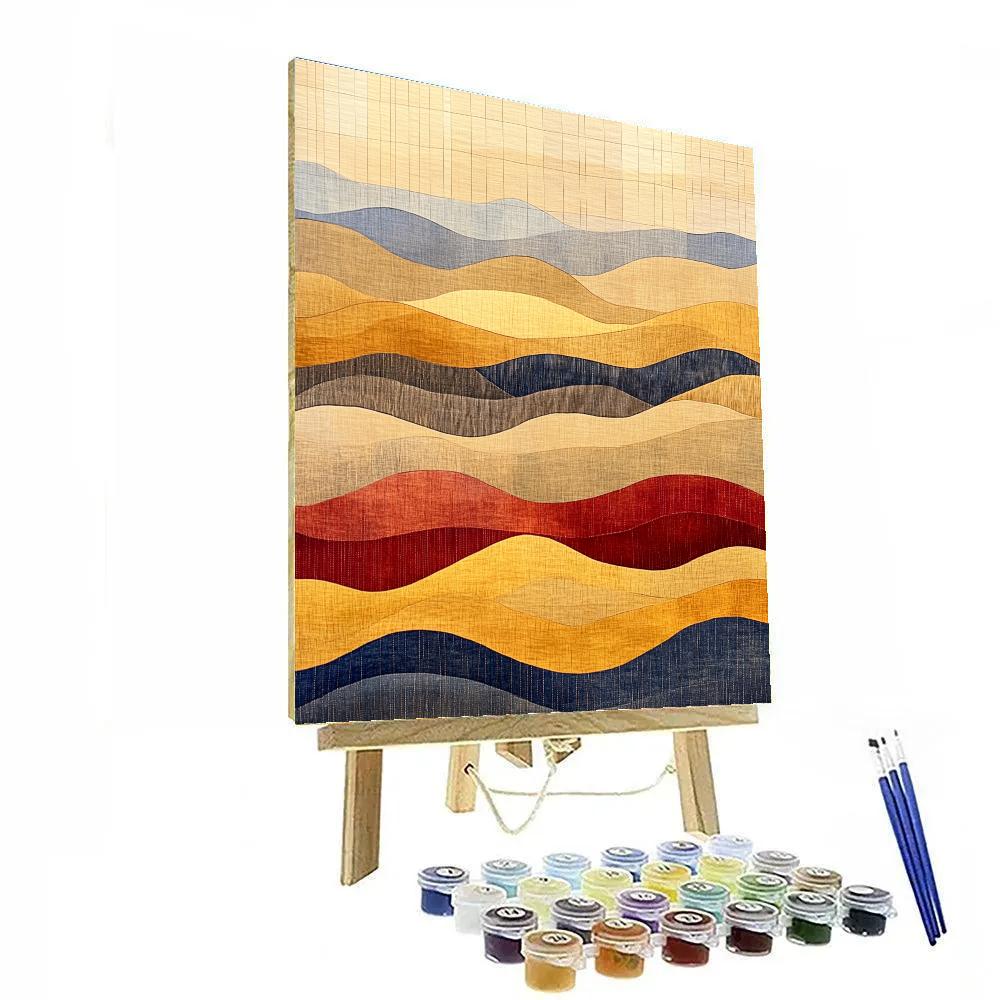 Paul Klee Inspired Desert Memory paint by color