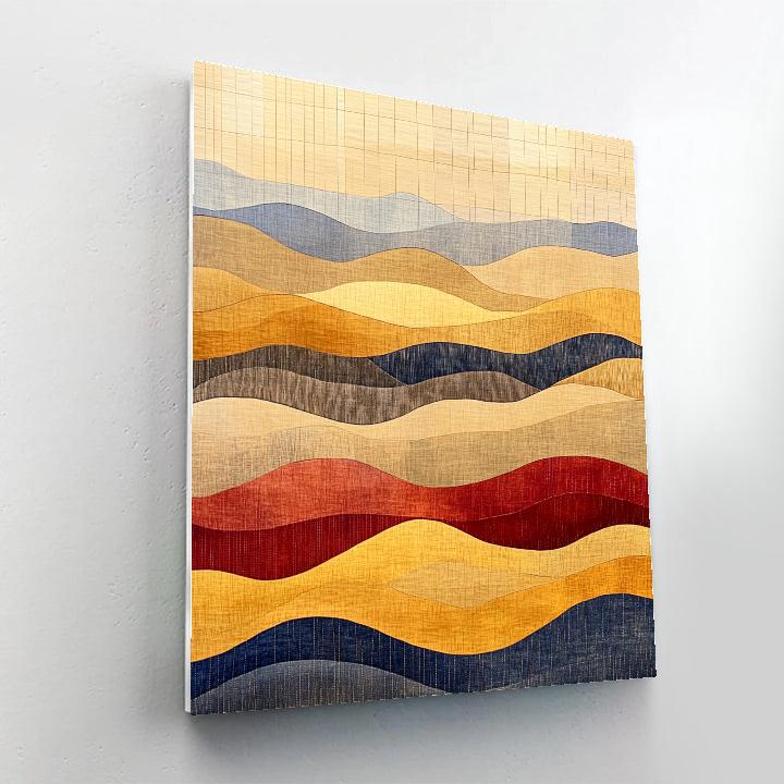 Paul Klee Inspired Desert Memory paint by color