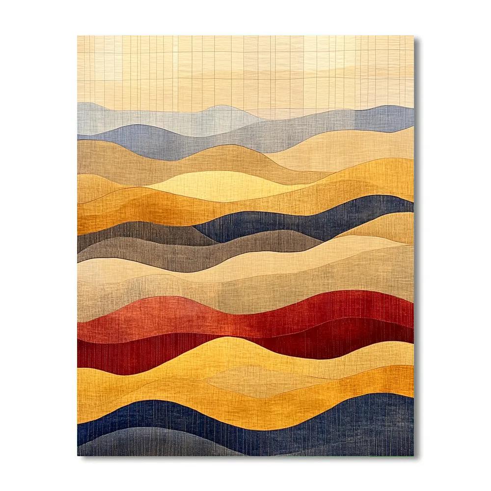 Paul Klee Inspired Desert Memory paint by color