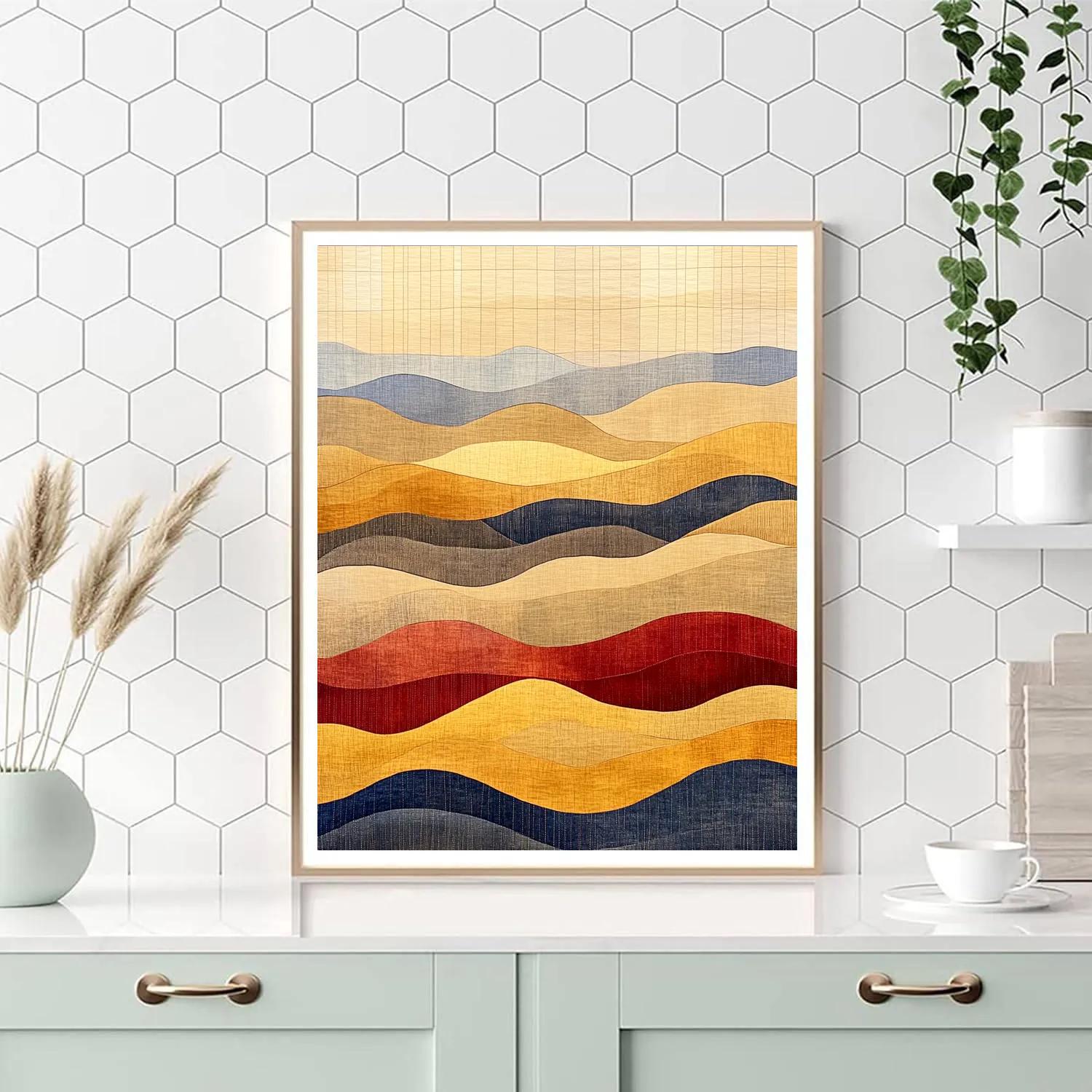 Paul Klee Inspired Desert Memory paint by color