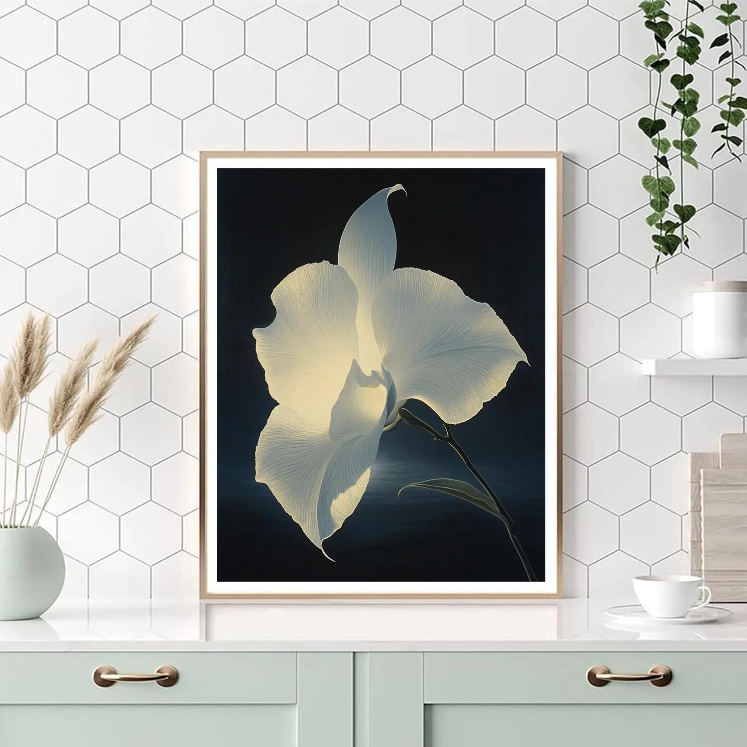 Caravaggio Inspired Moonlit Orchid Paint by numbers art