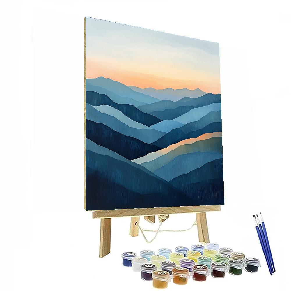 Paul Cézanne Inspired Mountain Dawn Paint by numbers kits