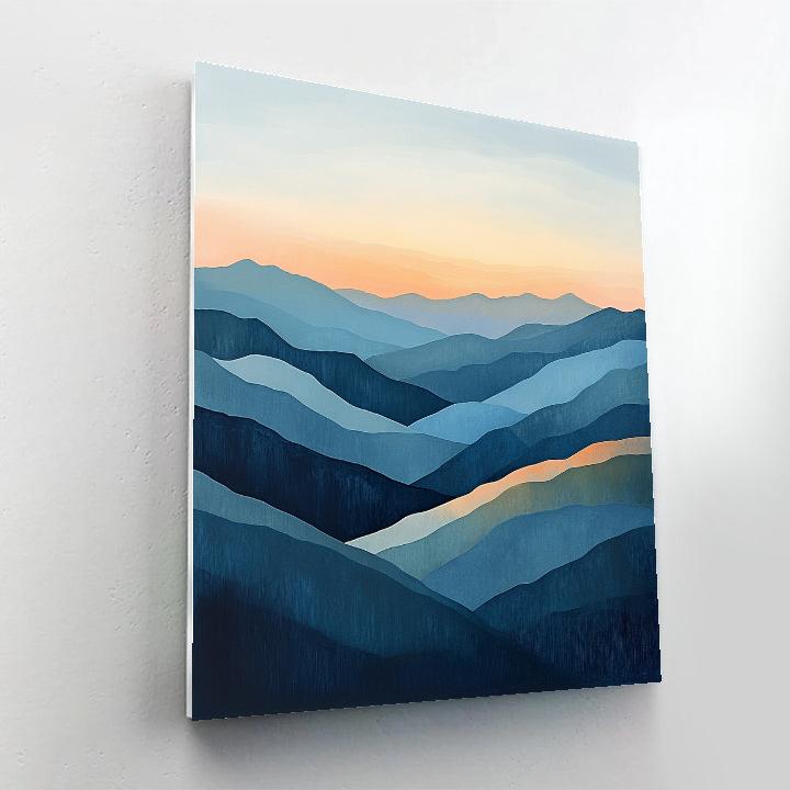 Paul Cézanne Inspired Mountain Dawn Paint by numbers kits