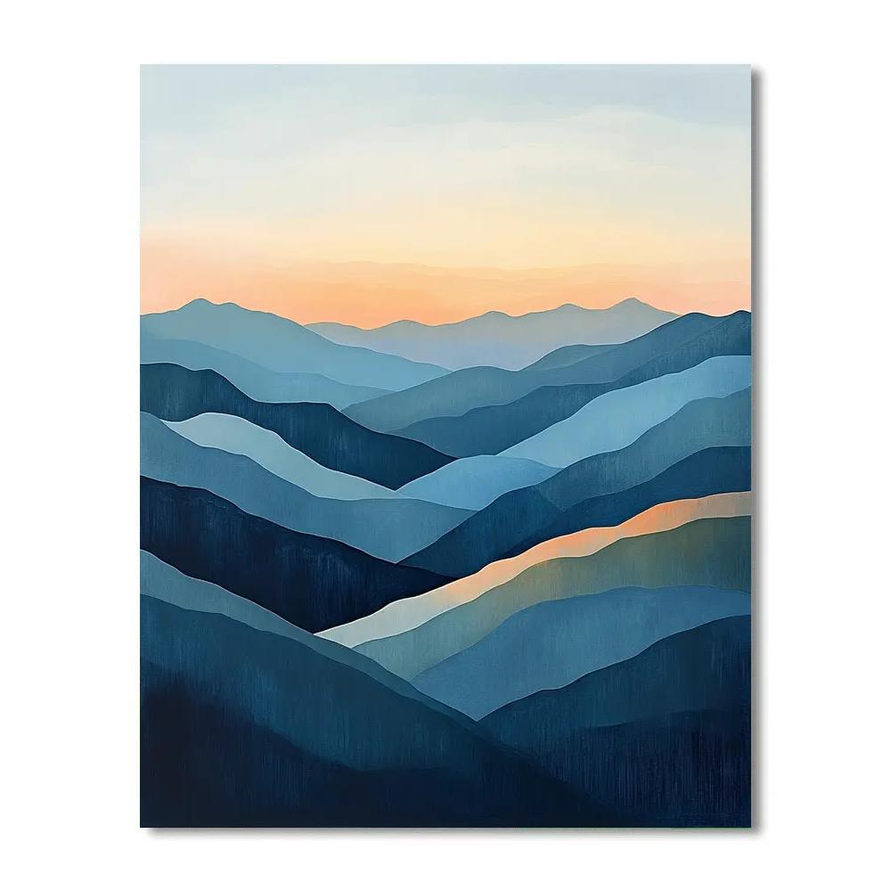 Paul Cézanne Inspired Mountain Dawn Paint by numbers kits