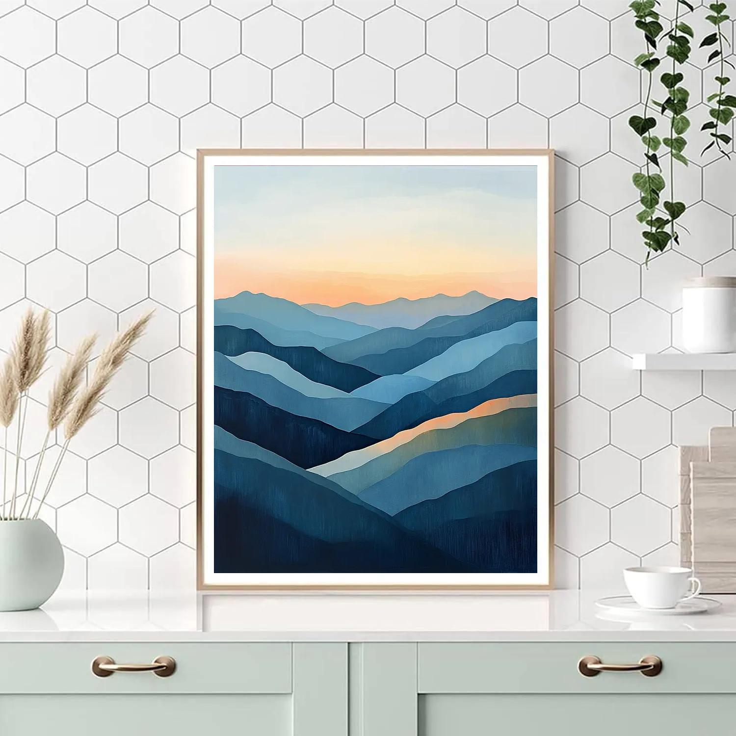 Paul Cézanne Inspired Mountain Dawn Paint by numbers kits