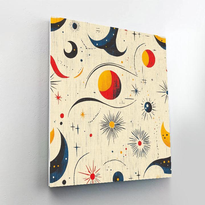 Joan Miró Inspired Celestial Nursery Painting by numbers kit