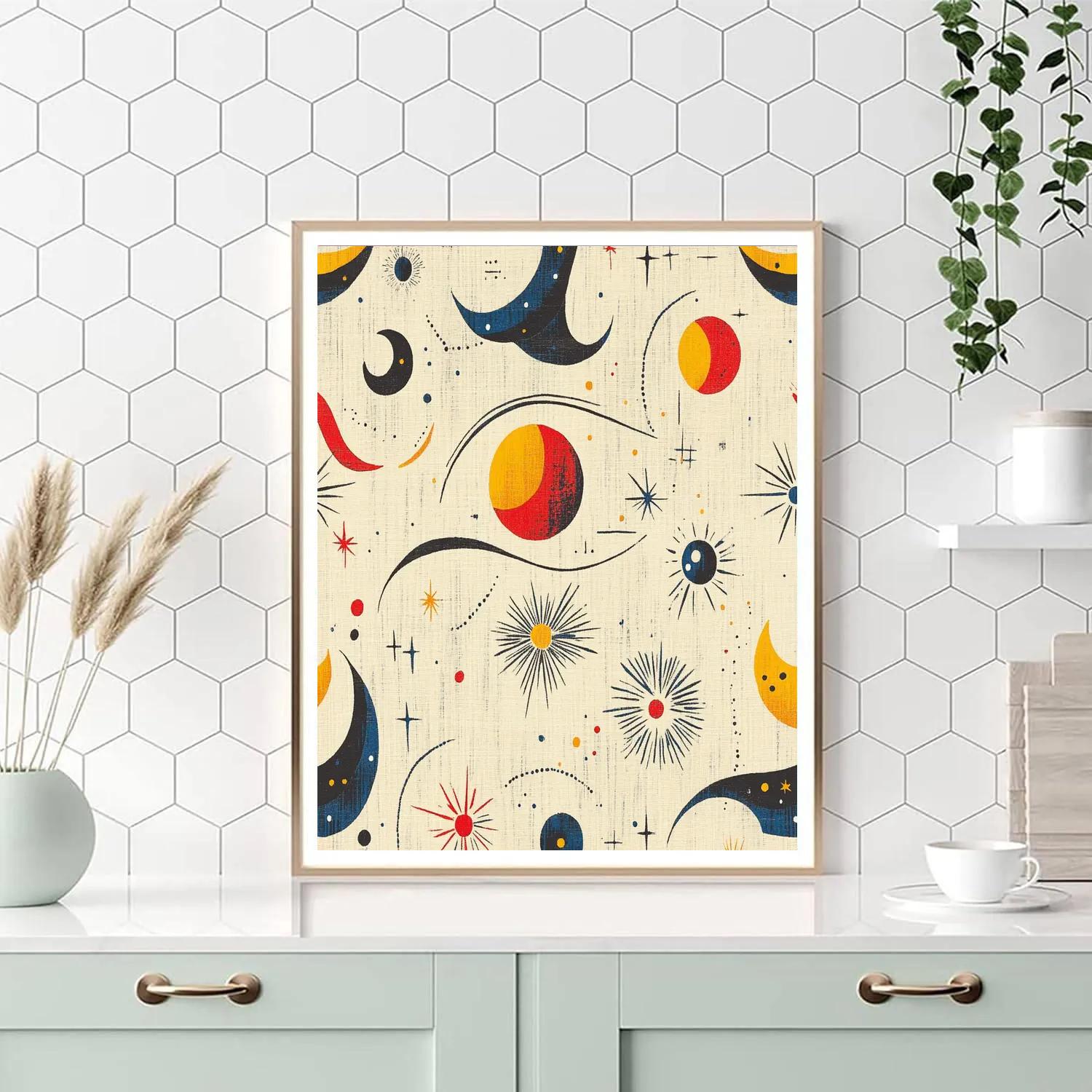 Joan Miró Inspired Celestial Nursery Painting by numbers kit