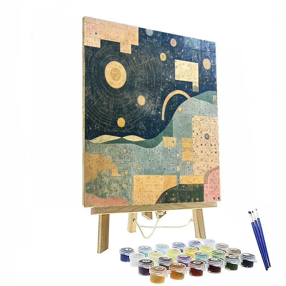 Paul Klee Inspired Star Cartography Paint by numbers kits