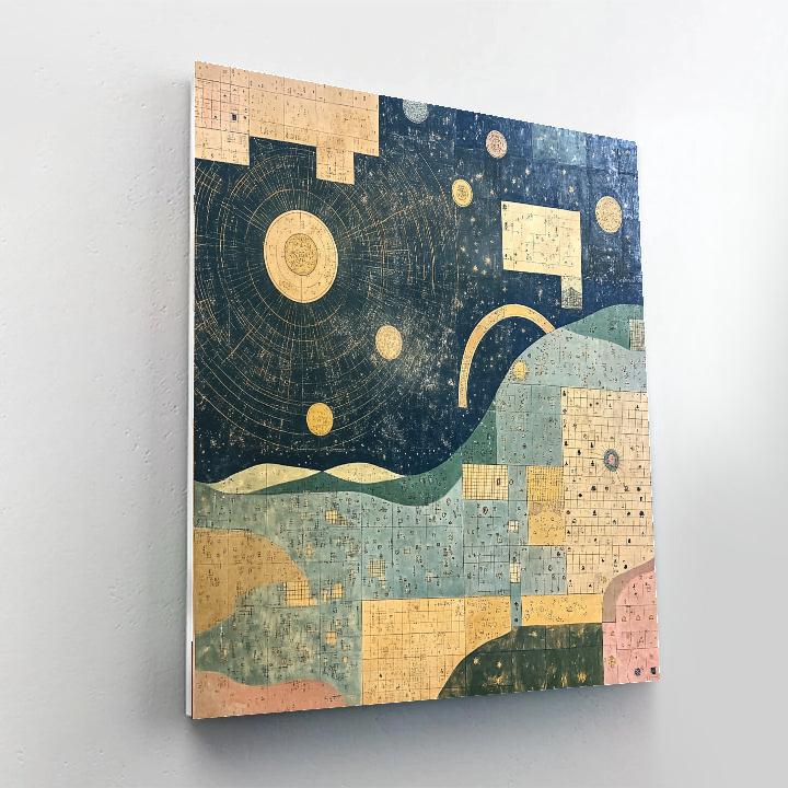 Paul Klee Inspired Star Cartography Paint by numbers kits