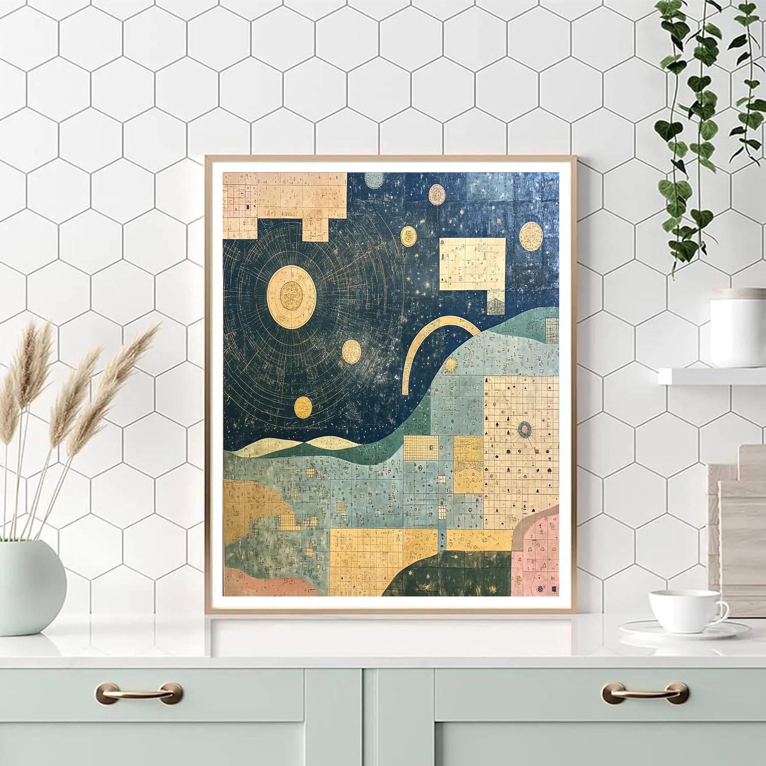 Paul Klee Inspired Star Cartography Paint by numbers kits