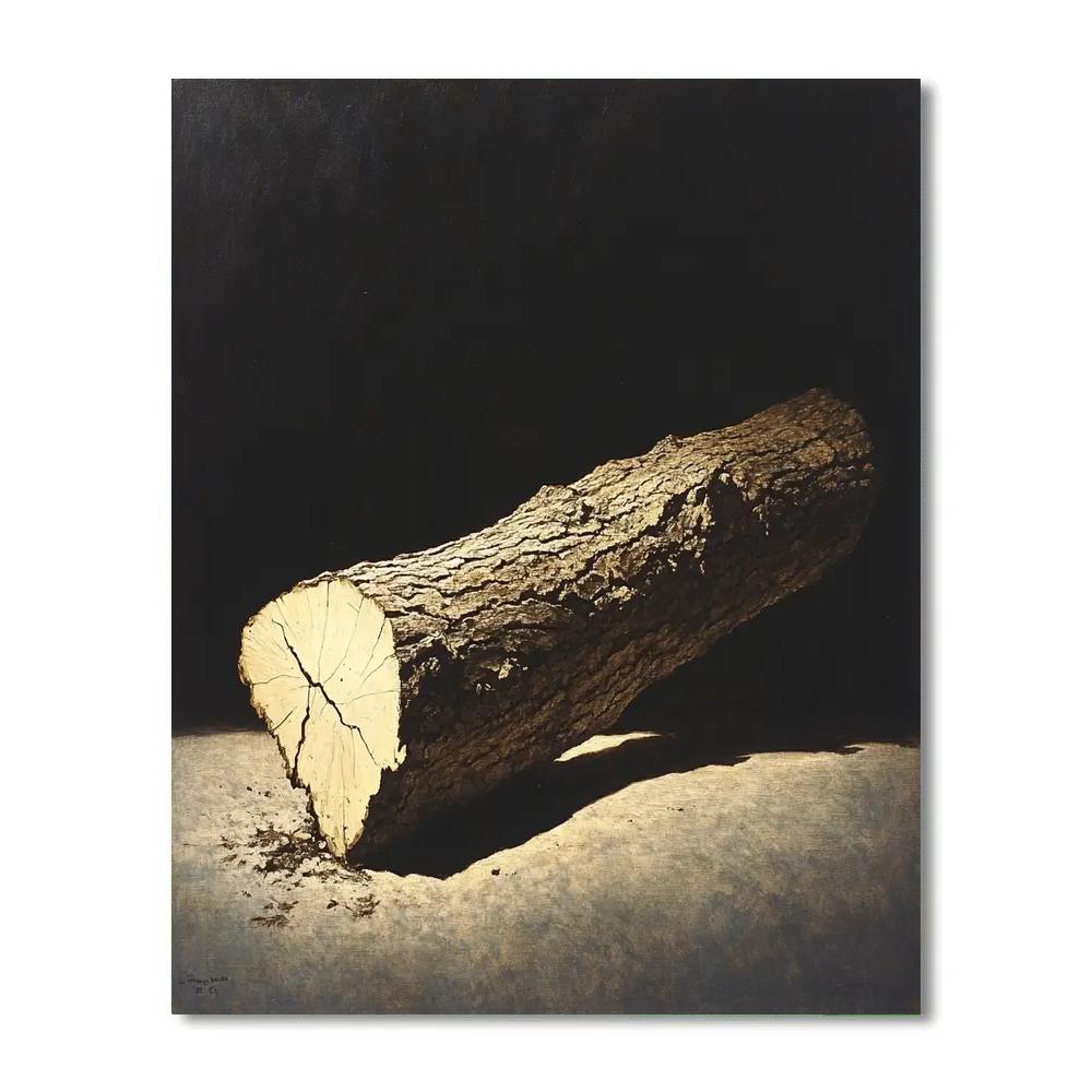Caravaggio Inspired Storm-Felled Oak Limb painting number kit