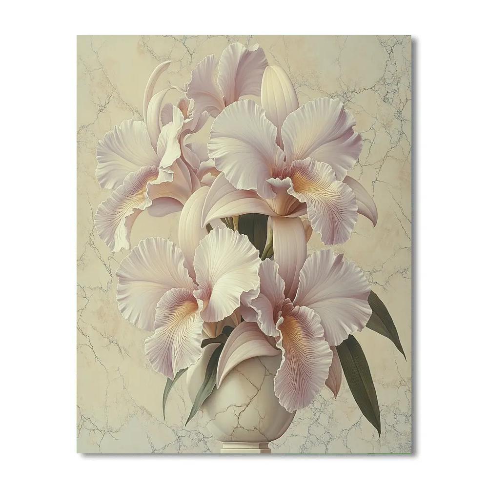 Michelangelo Inspired Blooming Orchid Cluster Numbered painting kits